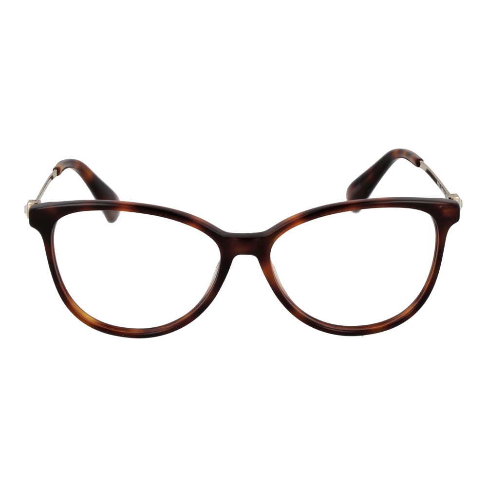 Max Mara Women’s Optical Glasses – Brown Panto Frame