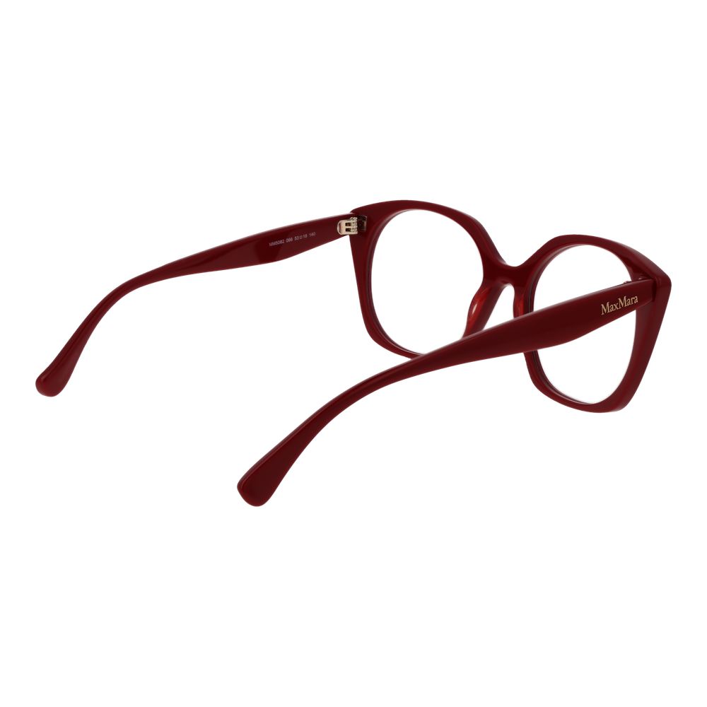 Max Mara Women’s Optical Glasses – Red Round Frame, 53mm