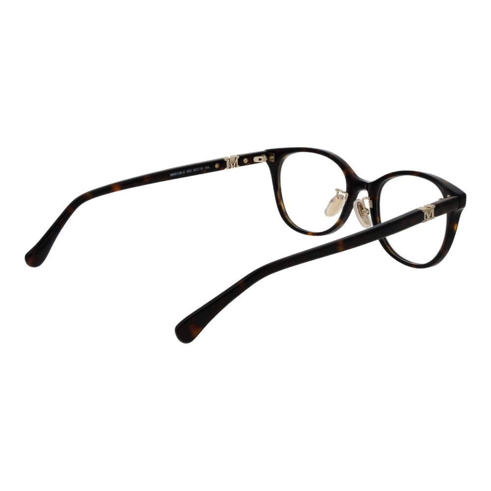 Max Mara Women’s Optical Frames – Brown Round Frame, 49mm