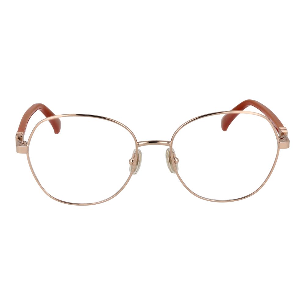 Max Mara Gold Women's Optical Frames – Round Full-Rim Design