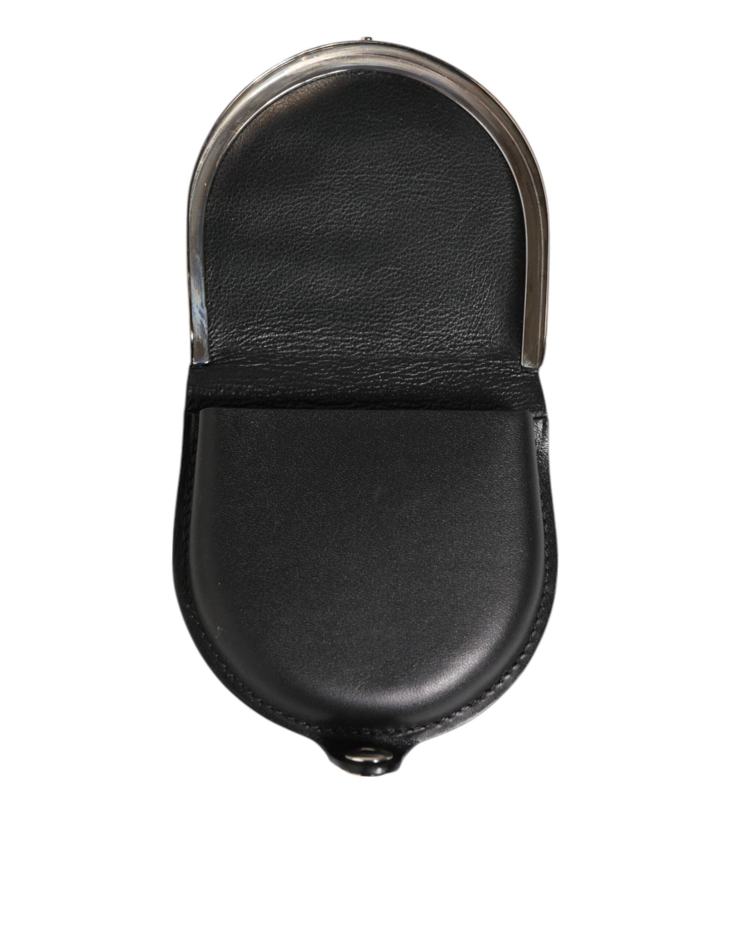Dolce & Gabbana Black Polished Crocodile Leather Men's Coin Purse Wallet