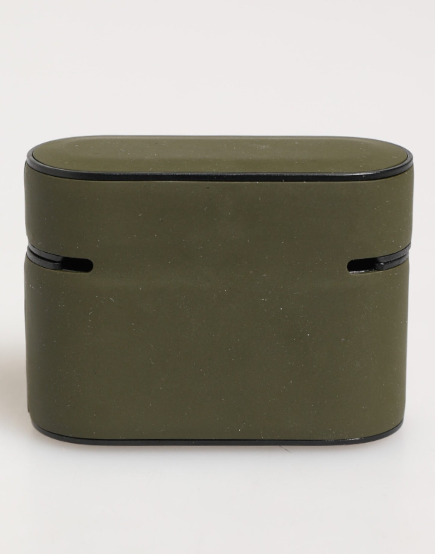 Dolce & Gabbana Army Green Rubber Logo Embossed AirPods Case