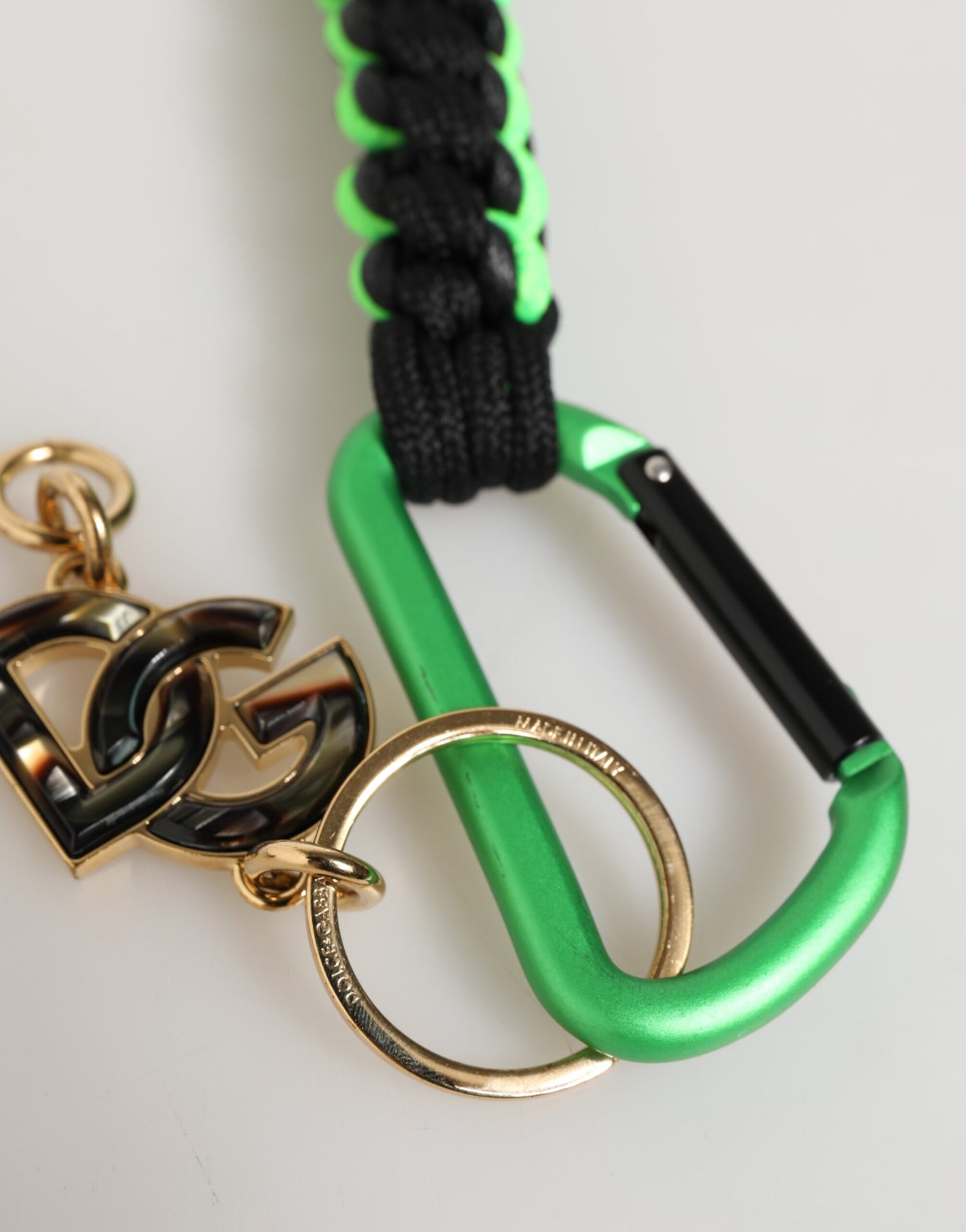 Dolce & Gabbana Multicolor Tape String DG Logo Keychain Keyring