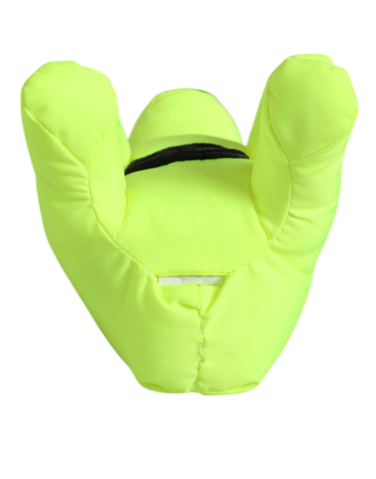 Dolce & Gabbana Neon Green Bear Embroidered Logo Keychain