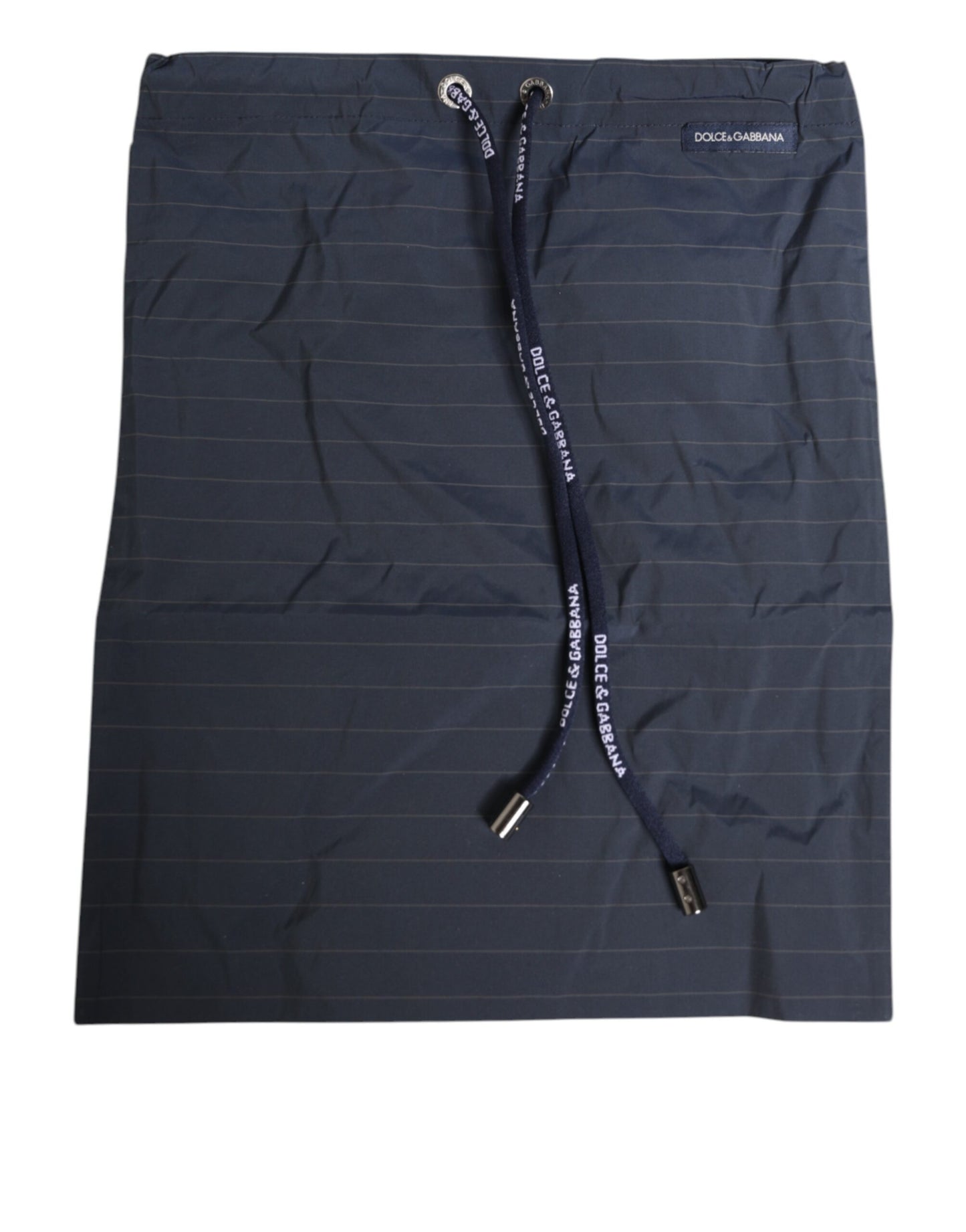 Dolce & Gabbana Navy Blue Pinstripe Men's Swim Shorts