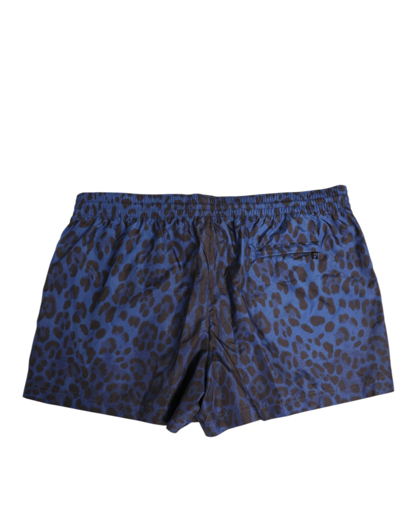 Dolce & Gabbana Blue Leopard Print Swim Shorts