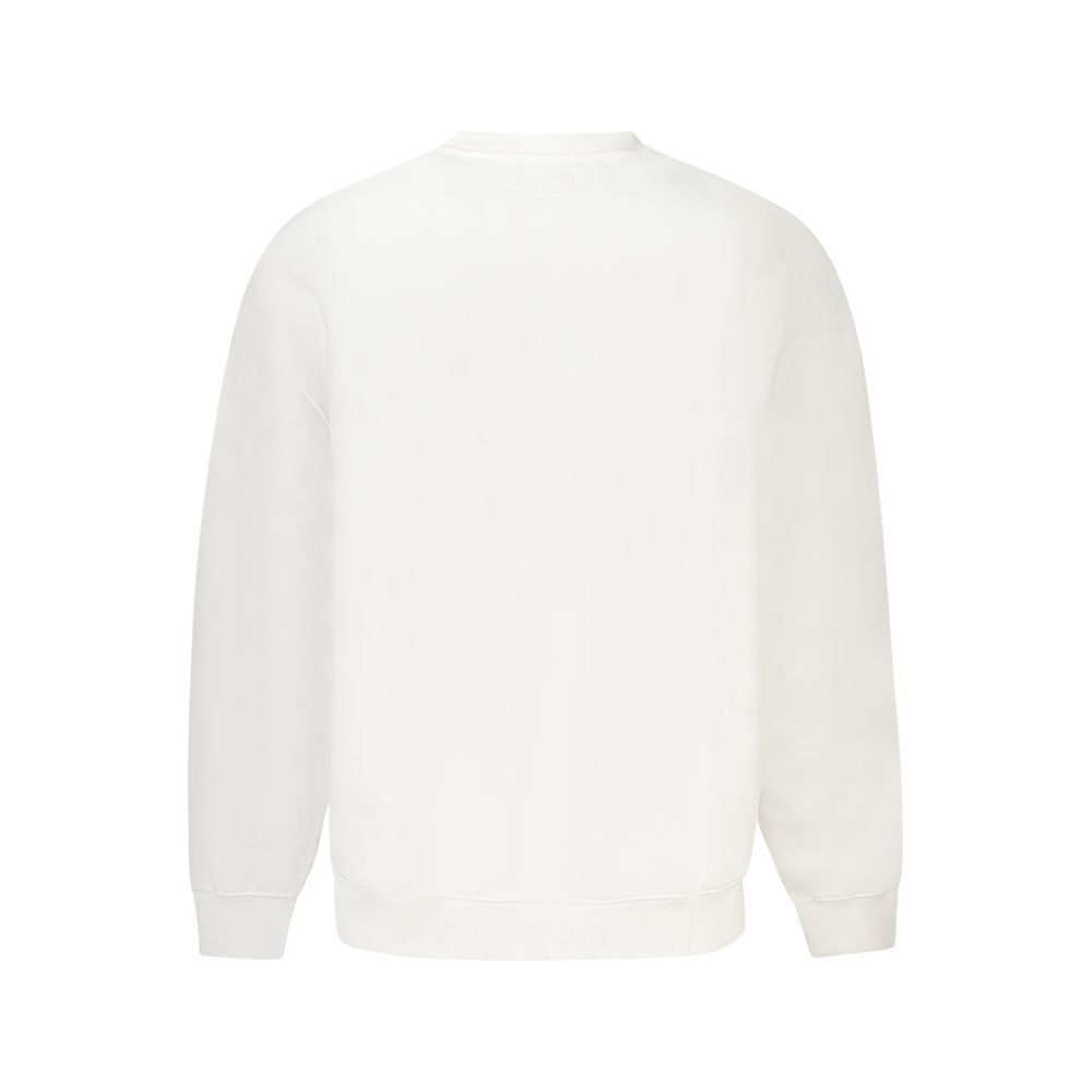 Guess Jeans White Cotton Oversized Sweatshirt for Men