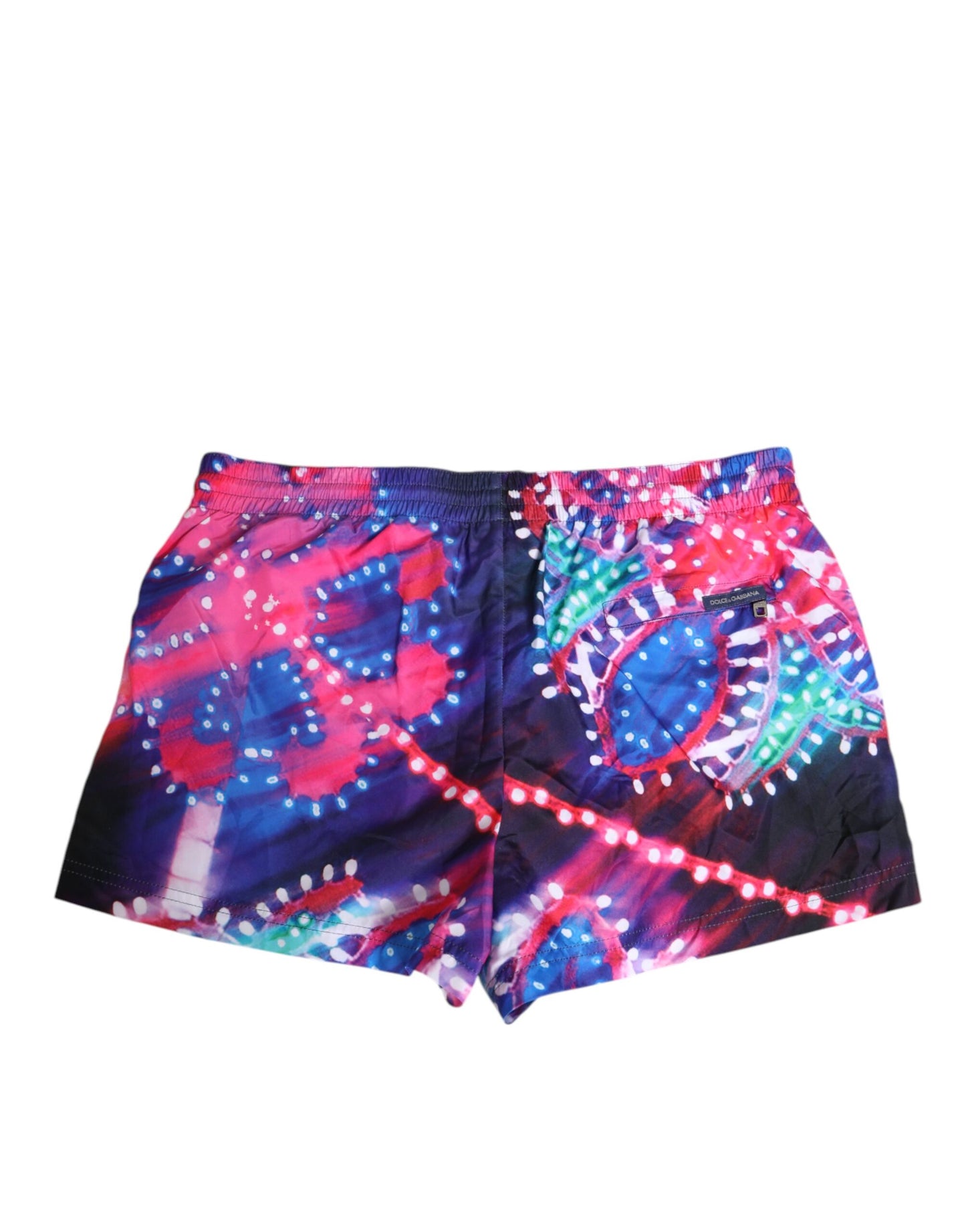 Dolce & Gabbana Multicolor Neon Print Polyester Swim Shorts