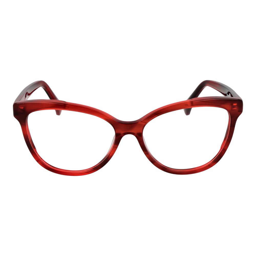 Max Mara Women's Optical Frames – Red Cat Eye Design, 54mm