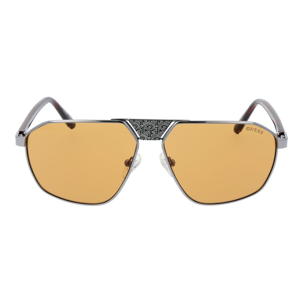 Guess Silver Men’s Sunglasses – Stylish Full-Rim, 140mm