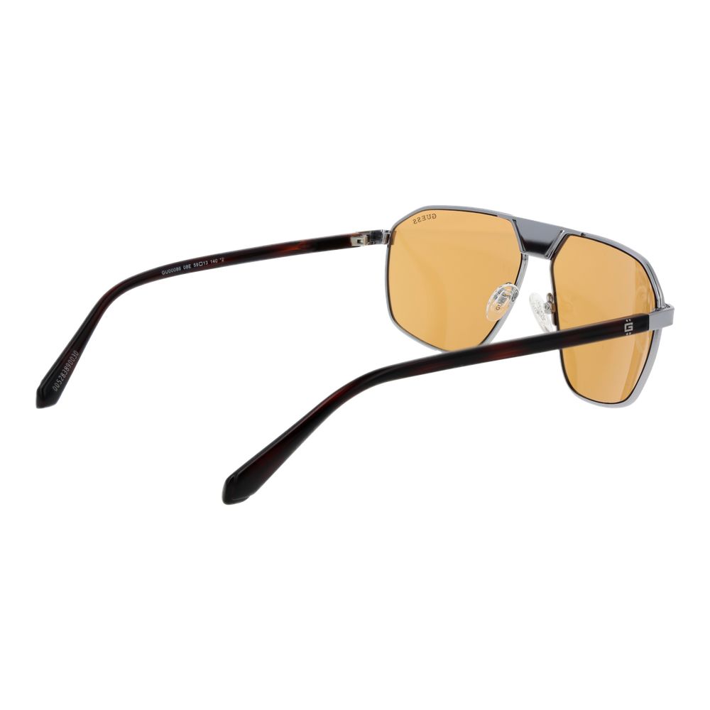 Guess Silver Men’s Sunglasses – Stylish Full-Rim, 140mm