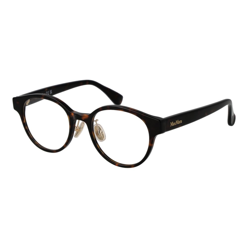 Max Mara Women’s Optical Glasses – Brown Round Frame, 49mm