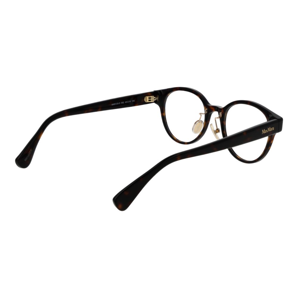 Max Mara Women’s Optical Glasses – Brown Round Frame, 49mm