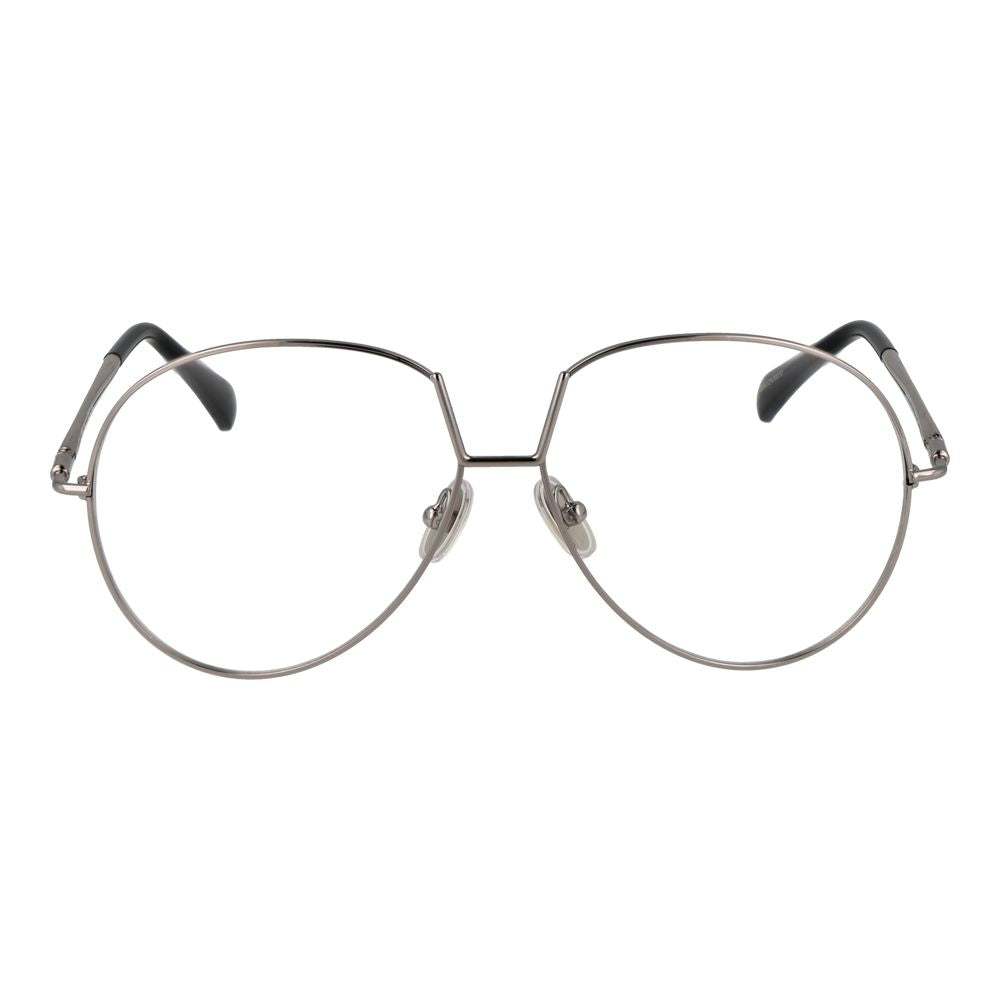 Max Mara Women’s Optical Glasses – Silver Aviator Frame, 57mm