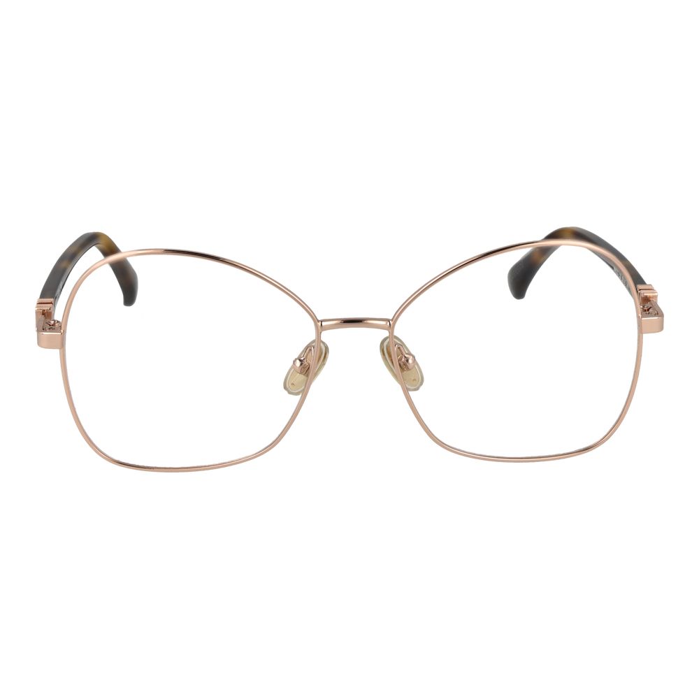 Max Mara Women’s Rose Gold Optical Glasses – Butterfly Frame, 55mm
