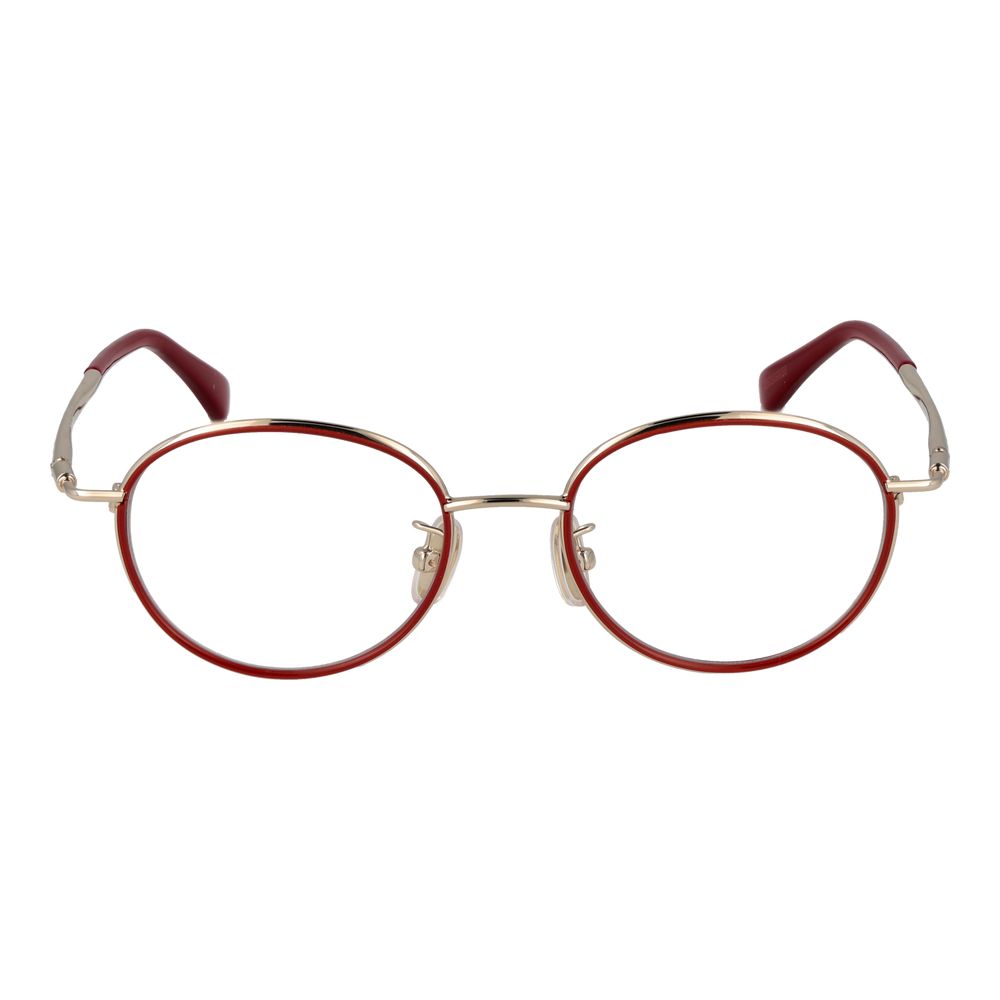 Max Mara Women’s Optical Glasses – Red Round Frame, 48mm