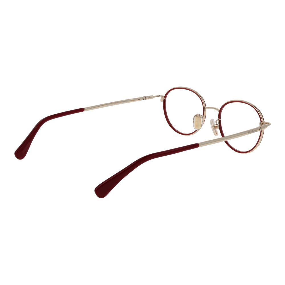Max Mara Women’s Optical Glasses – Red Round Frame, 48mm