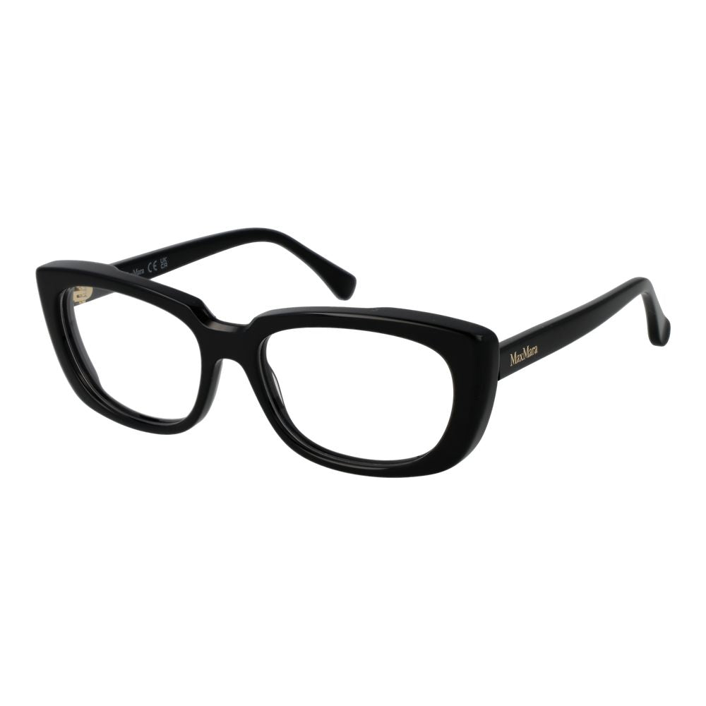 Max Mara Women’s Optical Glasses – Black Rectangle Frame