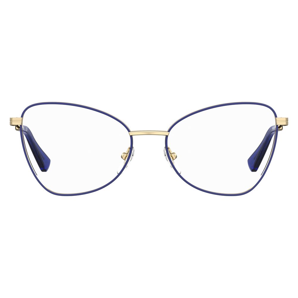 Moschino Women’s Optical Glasses – Blue Metal Frame, 52mm