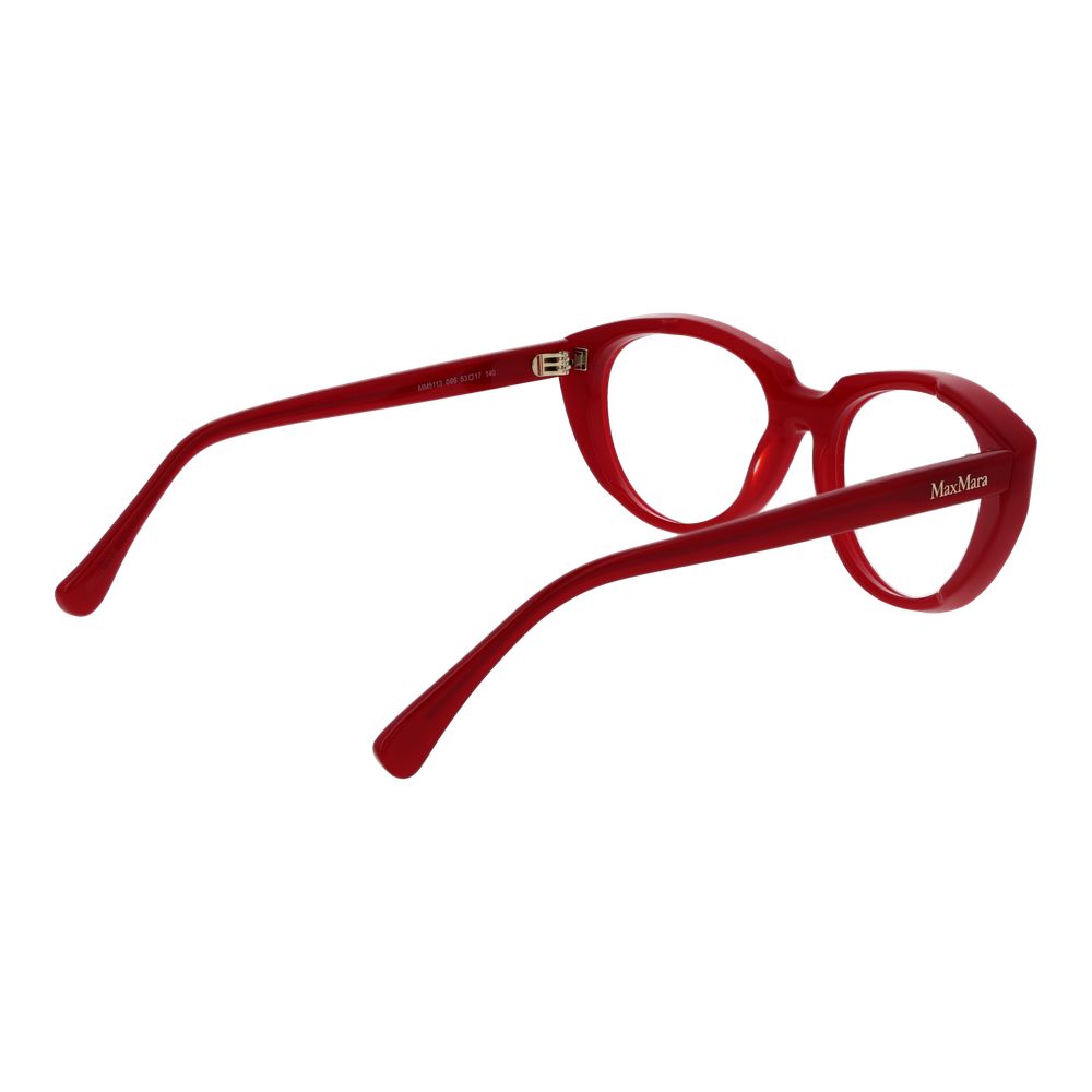 Max Mara Women’s Optical Glasses – Red Cat Eye Frame, 53mm