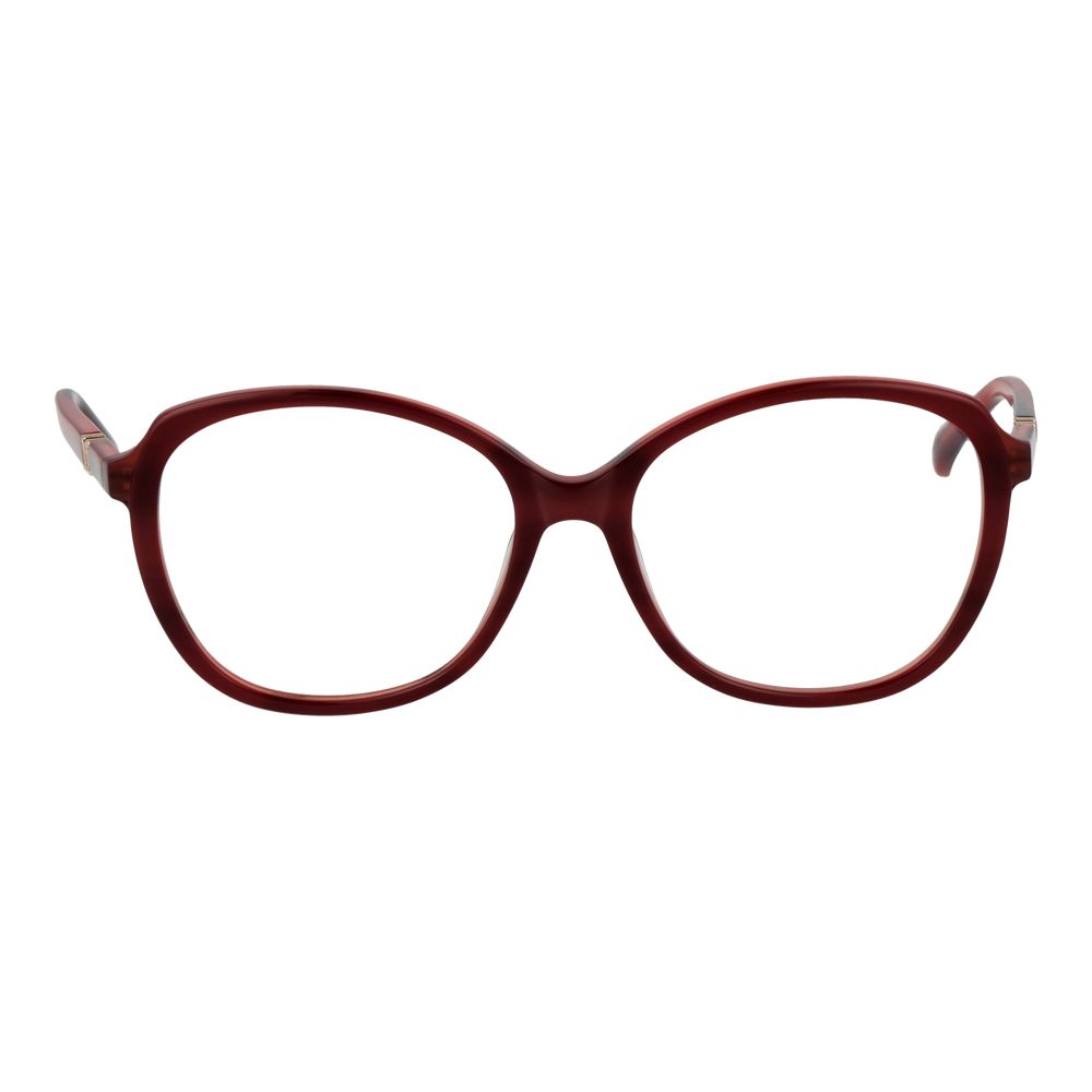 Max Mara Women's Optical Frames – Burgundy Full-Rim Square Style
