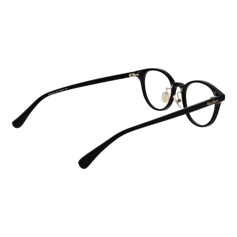 Max Mara Women’s Optical Glasses – Black Round Frame, 49mm