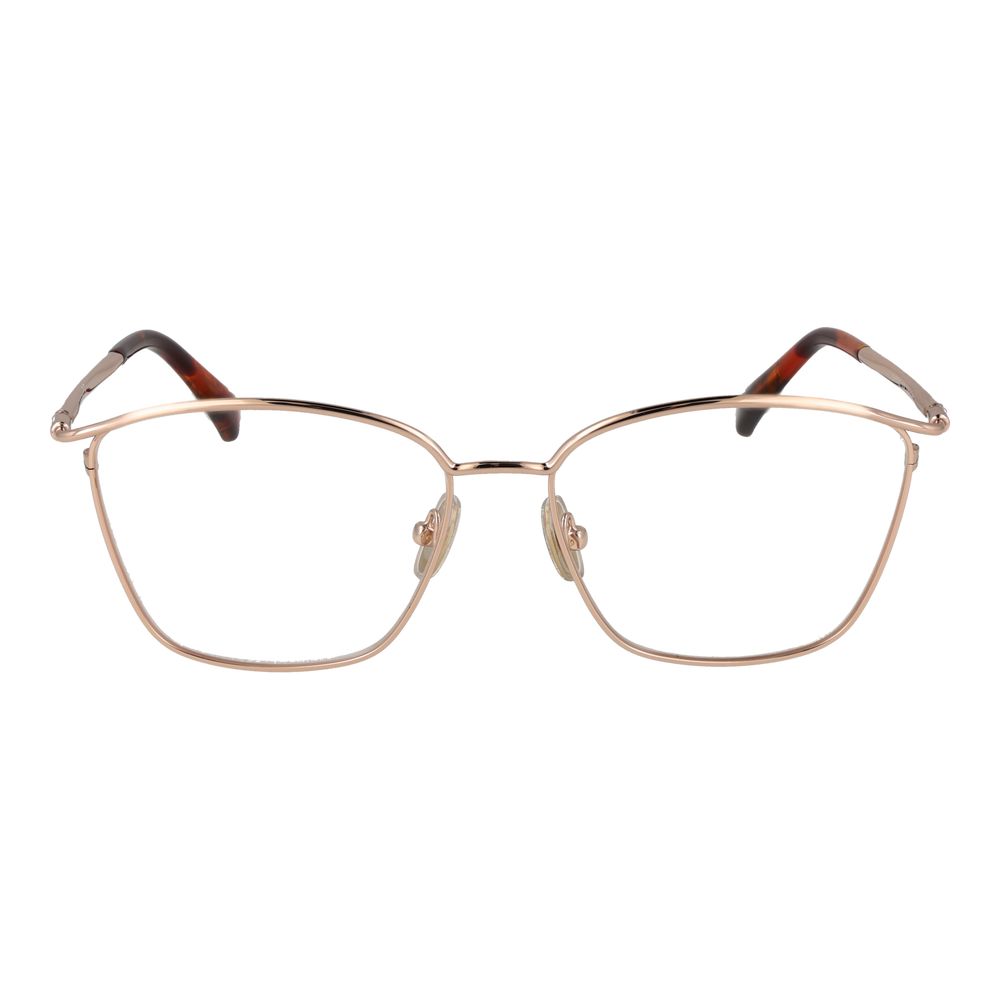 Max Mara Women's Optical Frames – Rose Gold Rectangle Design