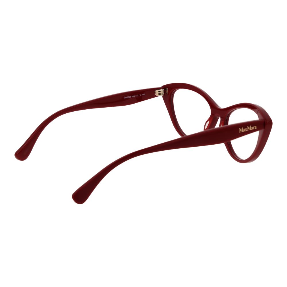 Max Mara Women’s Optical Glasses – Red Cat Eye Frame, 53mm