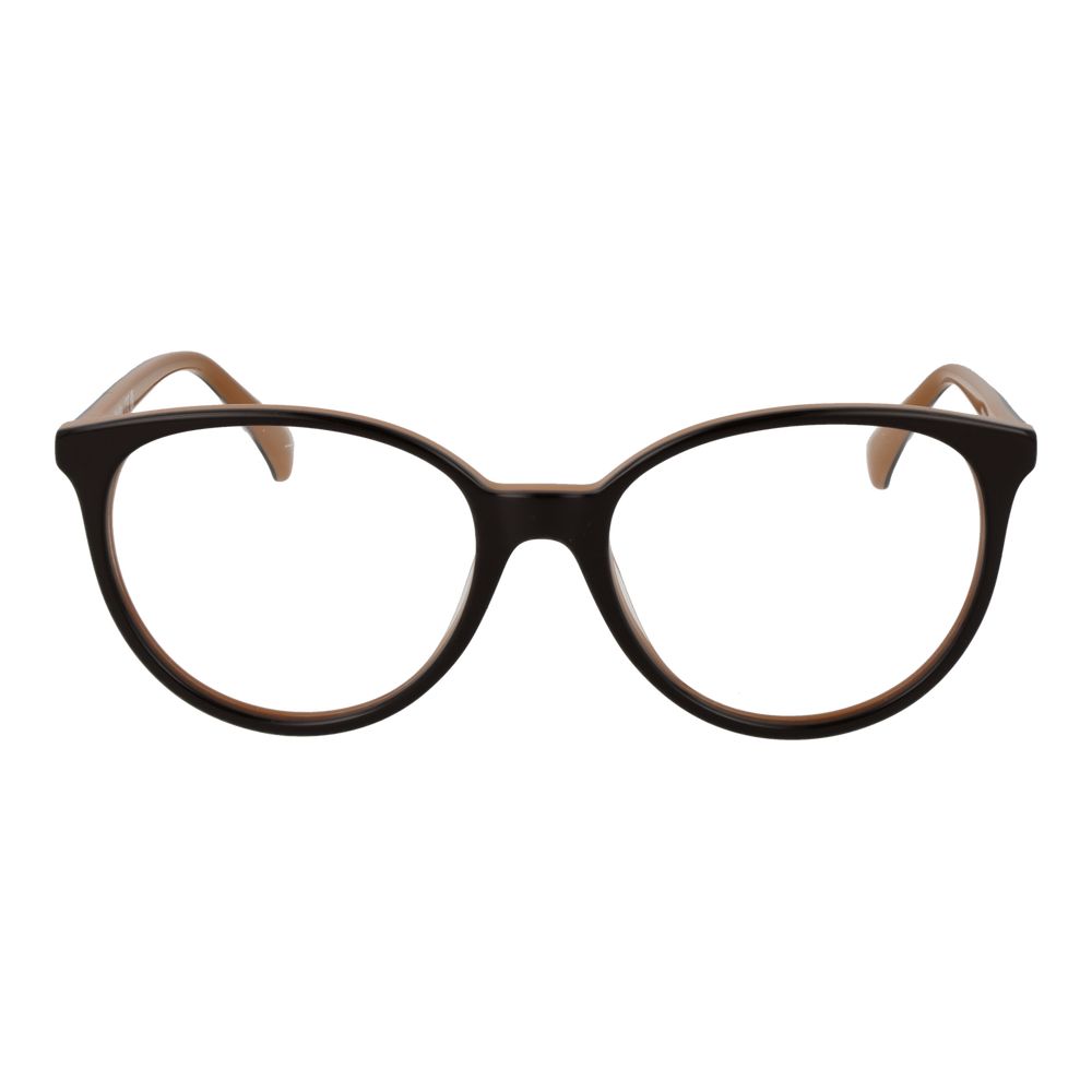 Max Mara Brown Unisex Optical Frames – Stylish Round Design