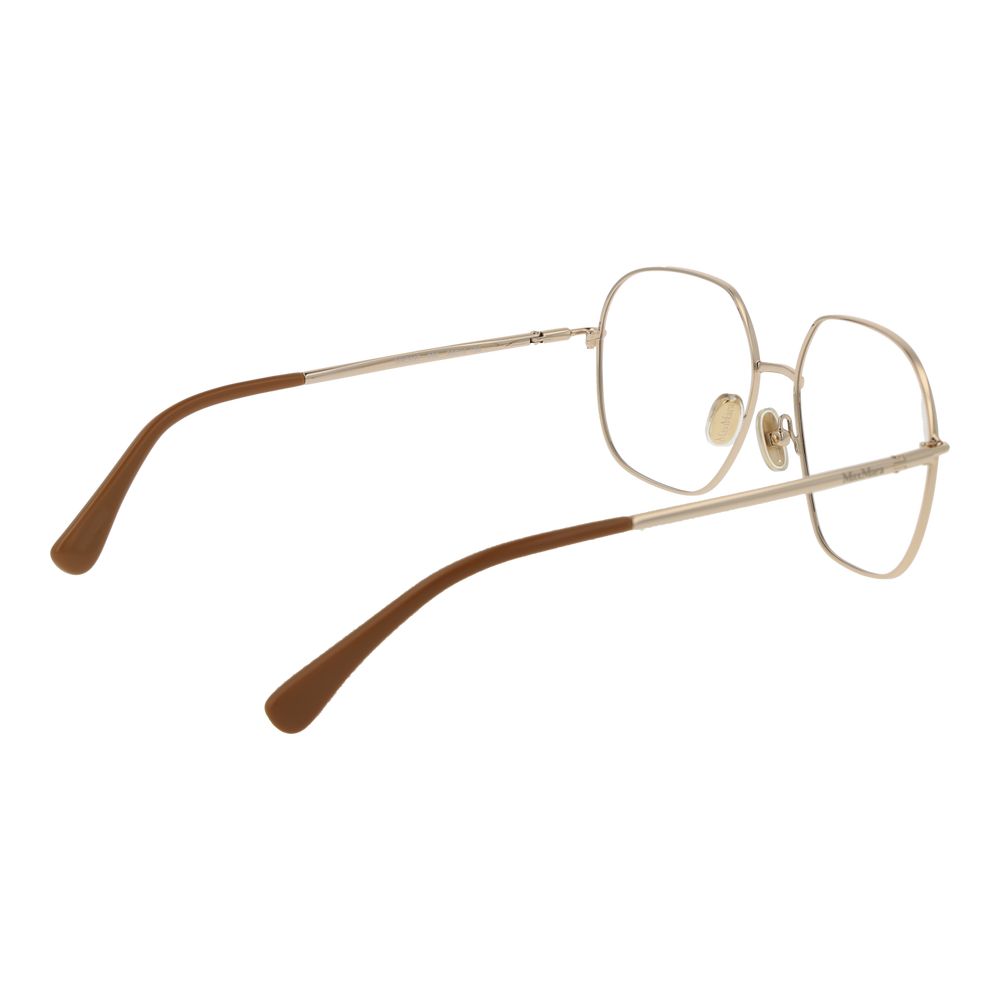 Max Mara Women’s Optical Frames – Gold Rectangle Design