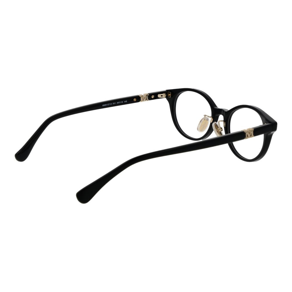 Max Mara Women’s Optical Glasses – Black Round Frame, 49mm