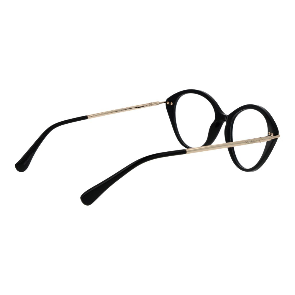 Max Mara Women’s Black Round Optical Glasses - 52mm