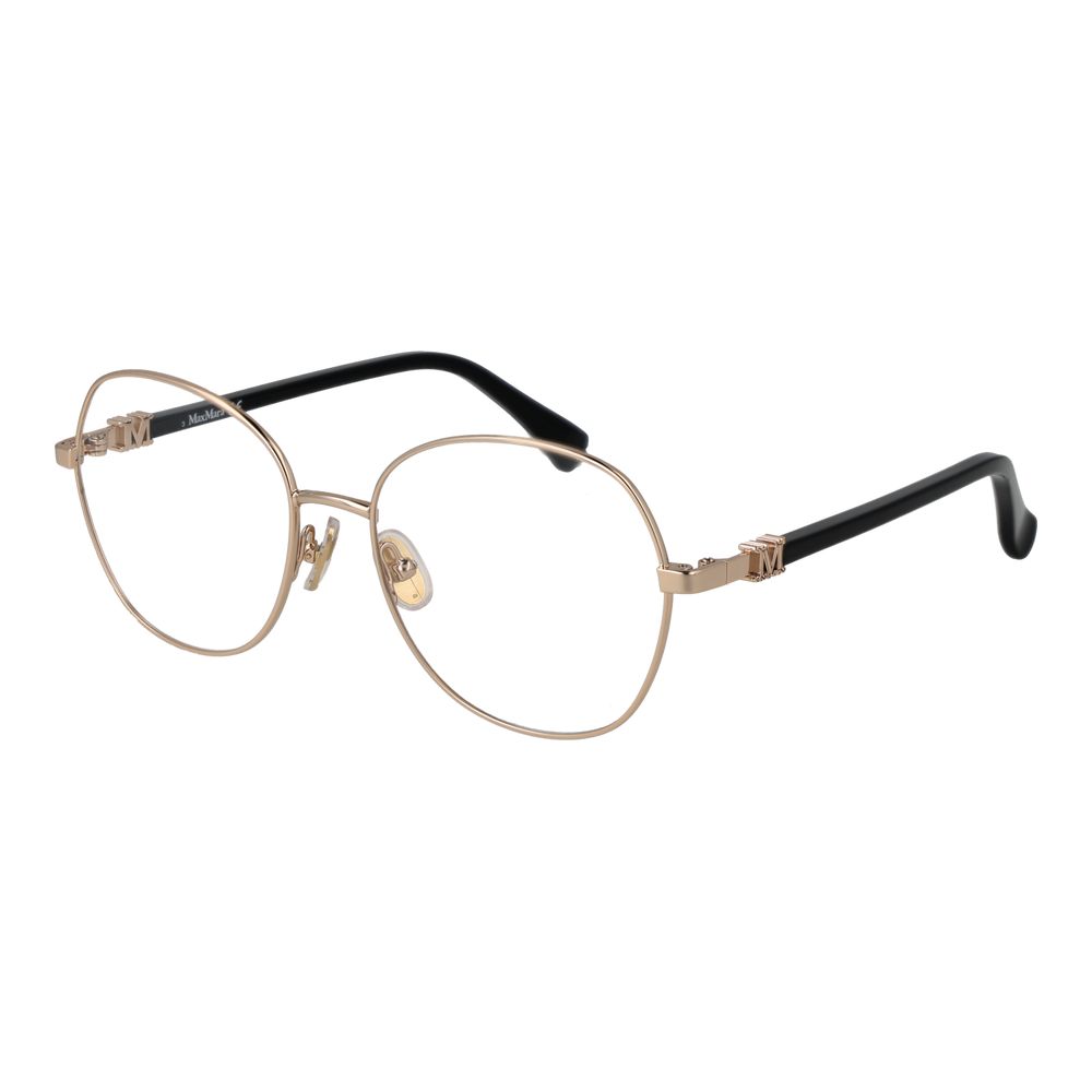 Max Mara Women’s Optical Glasses – Gold Round Frame, 54mm