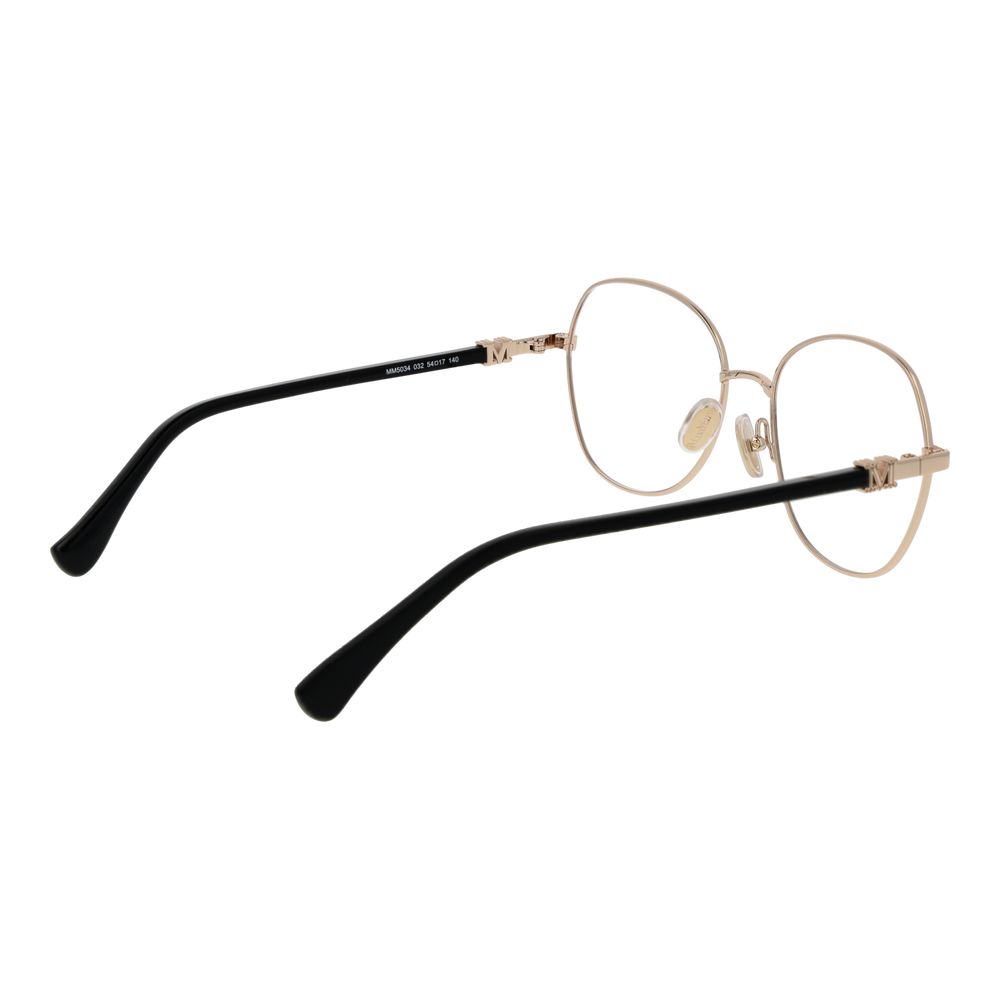 Max Mara Women’s Optical Glasses – Gold Round Frame, 54mm