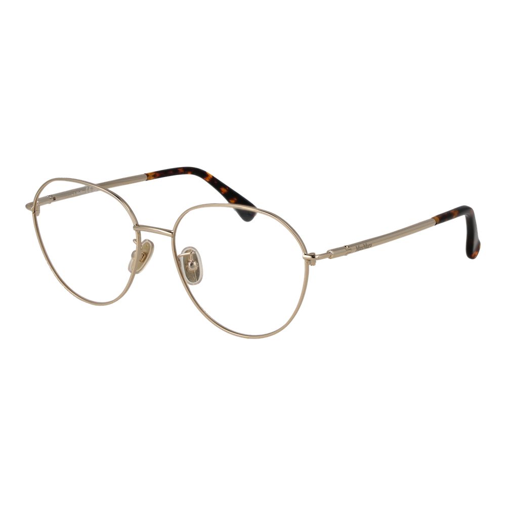 Max Mara Women’s Optical Glasses – Gold Round Frame, 54mm