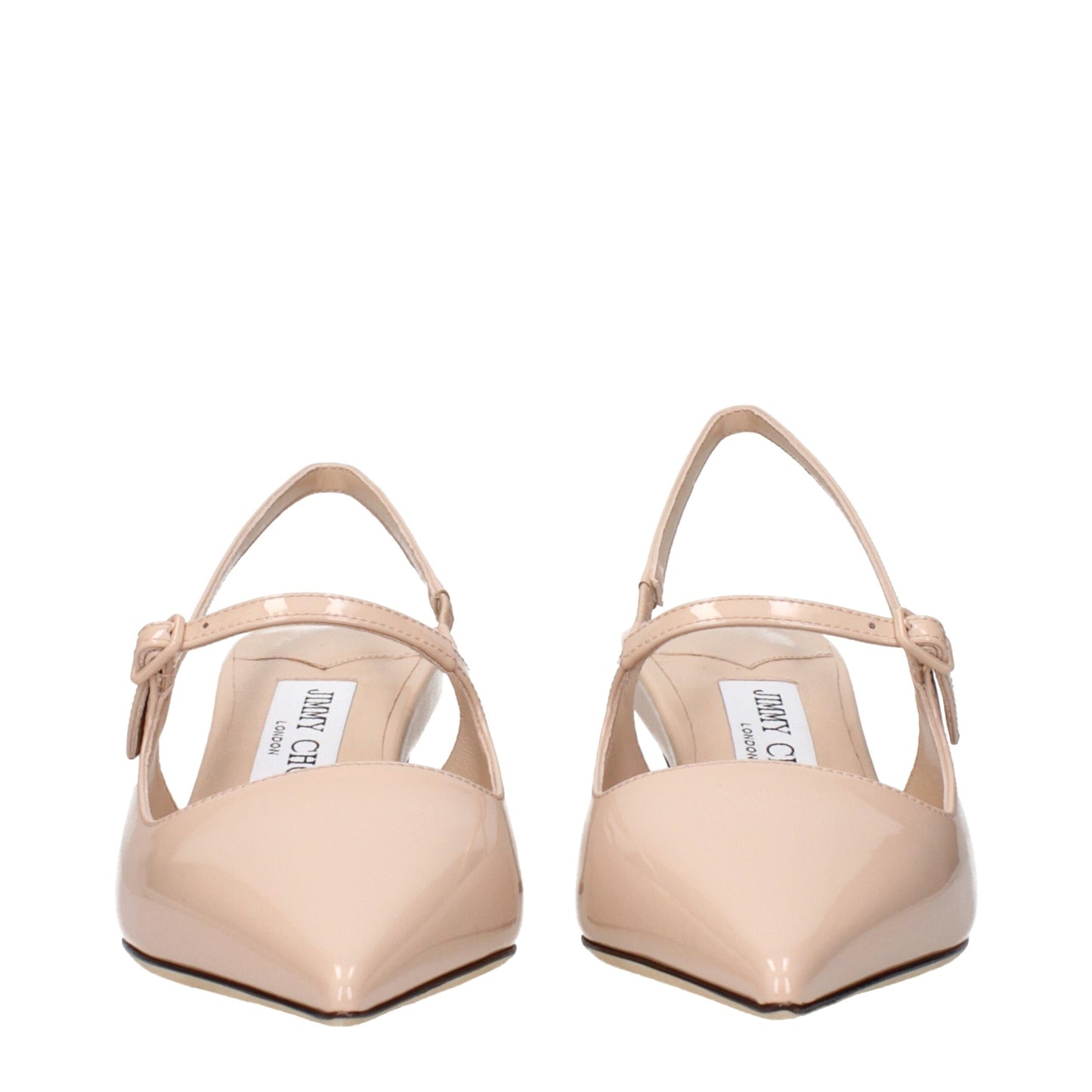 Jimmy Choo Pink Leather Mid Heel Pumps - Elevate Your Elegance