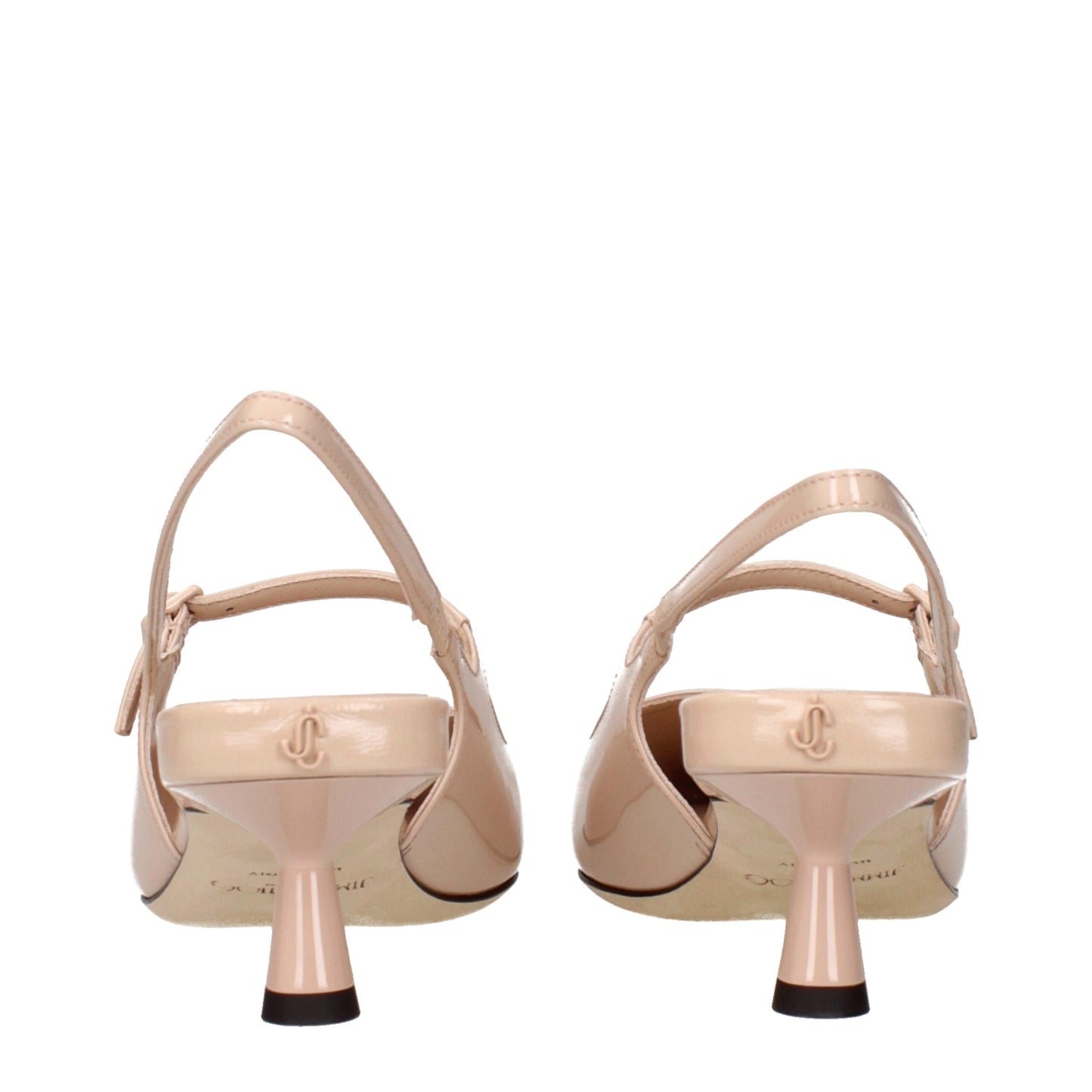 Jimmy Choo Pink Leather Mid Heel Pumps - Elevate Your Elegance