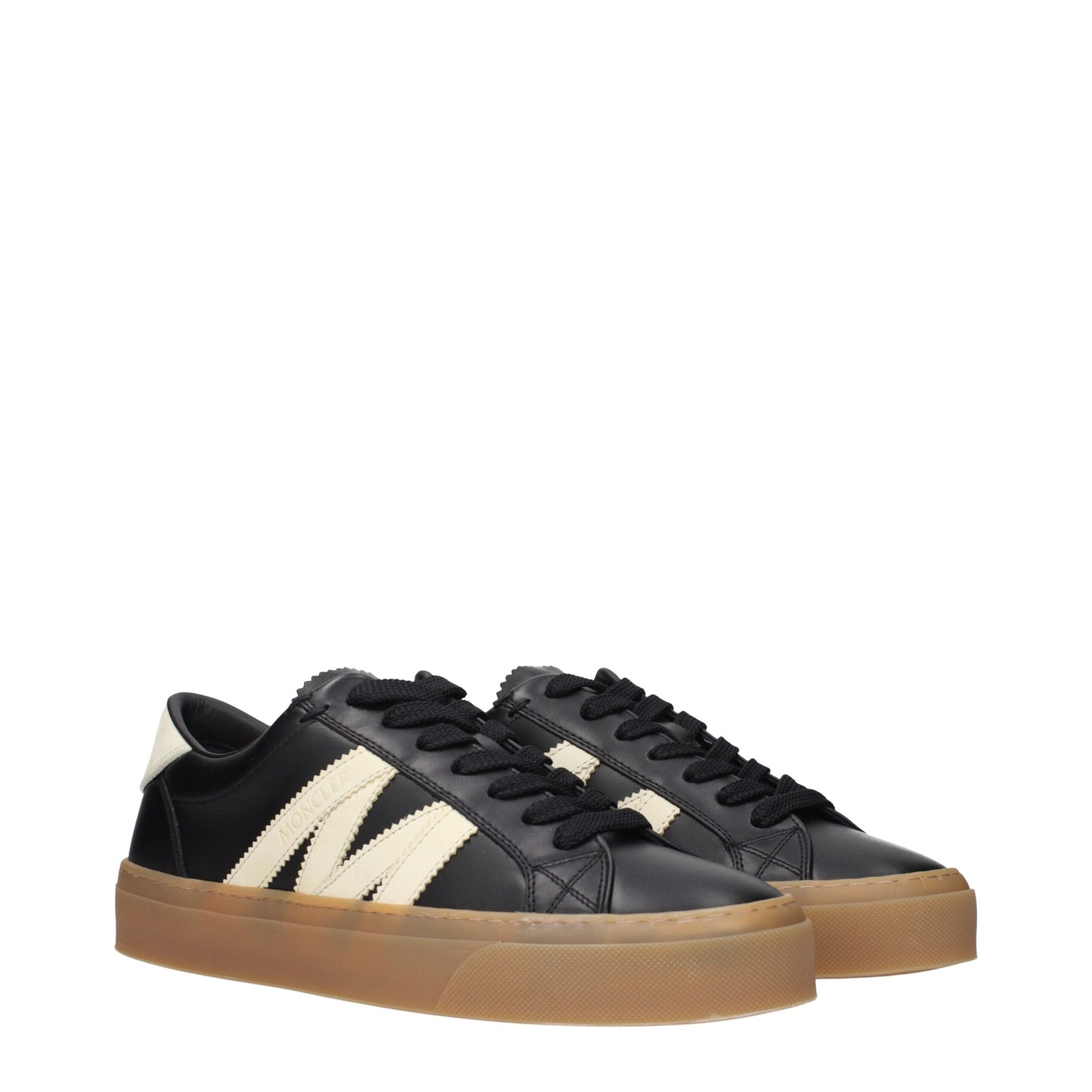Moncler Black Leather Low Tops – Iconic Luxury Sneakers