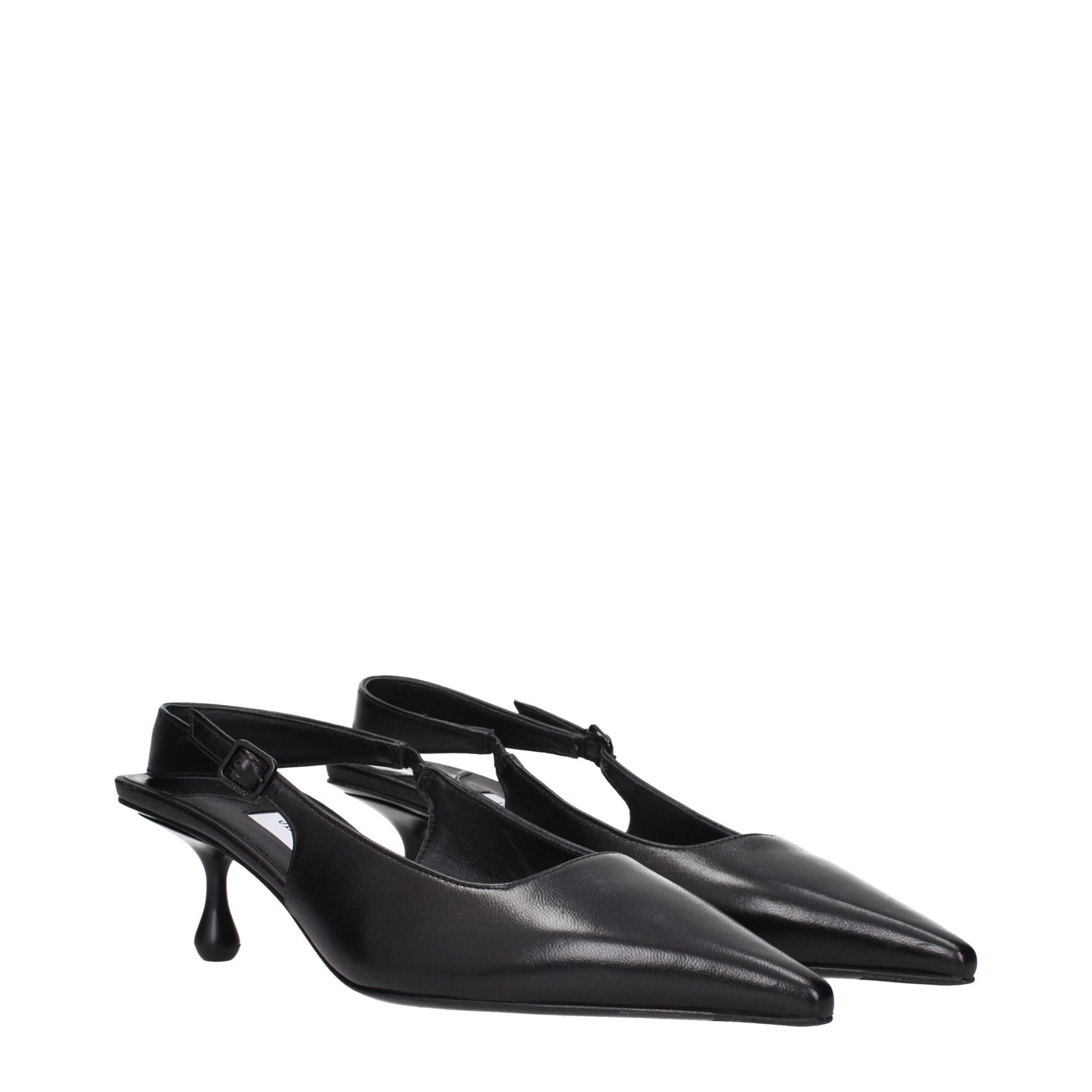 Jimmy Choo Black Leather Flat Sandals - Classic Elegance