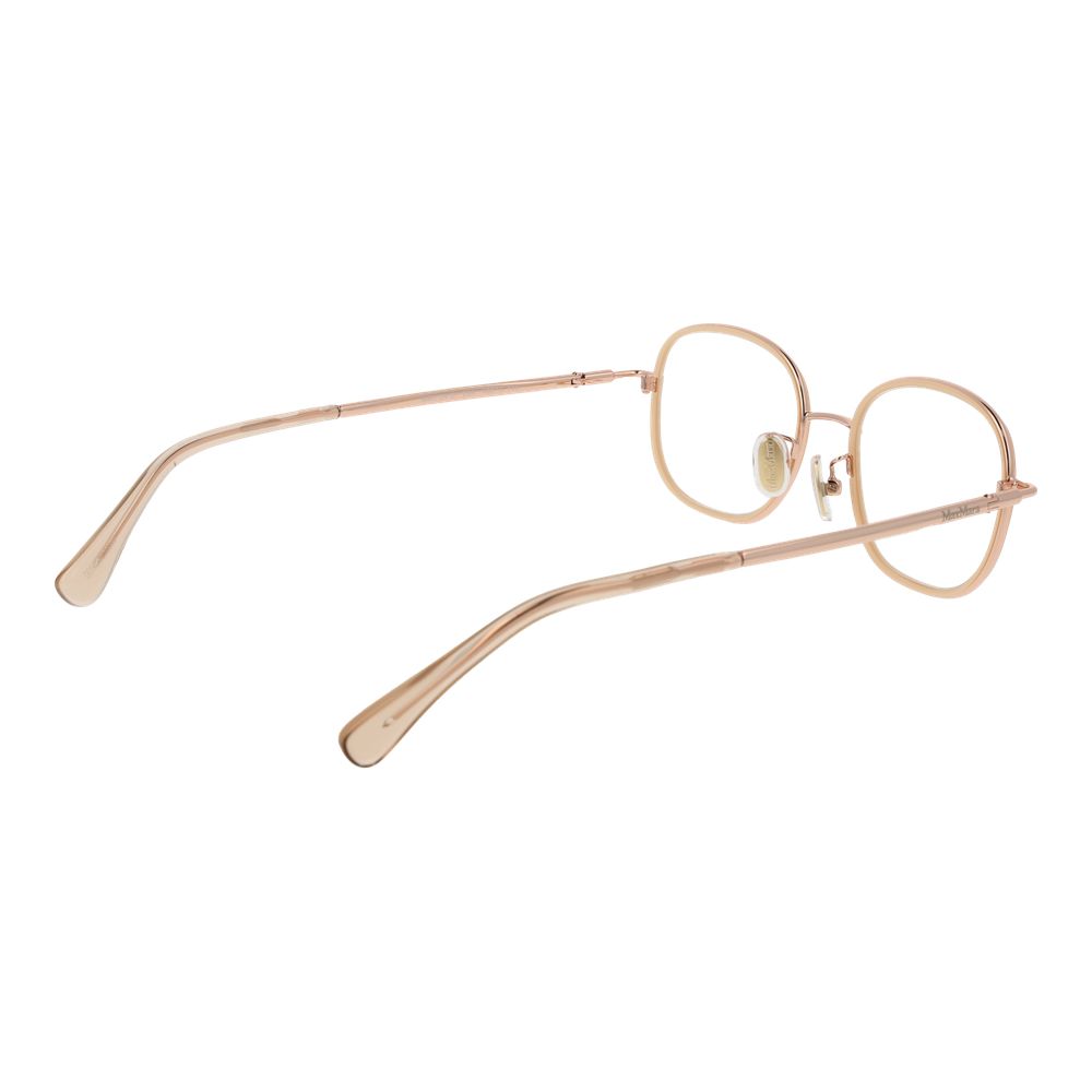 Max Mara Women’s Optical Glasses – Rose Gold Round Frame, 48mm