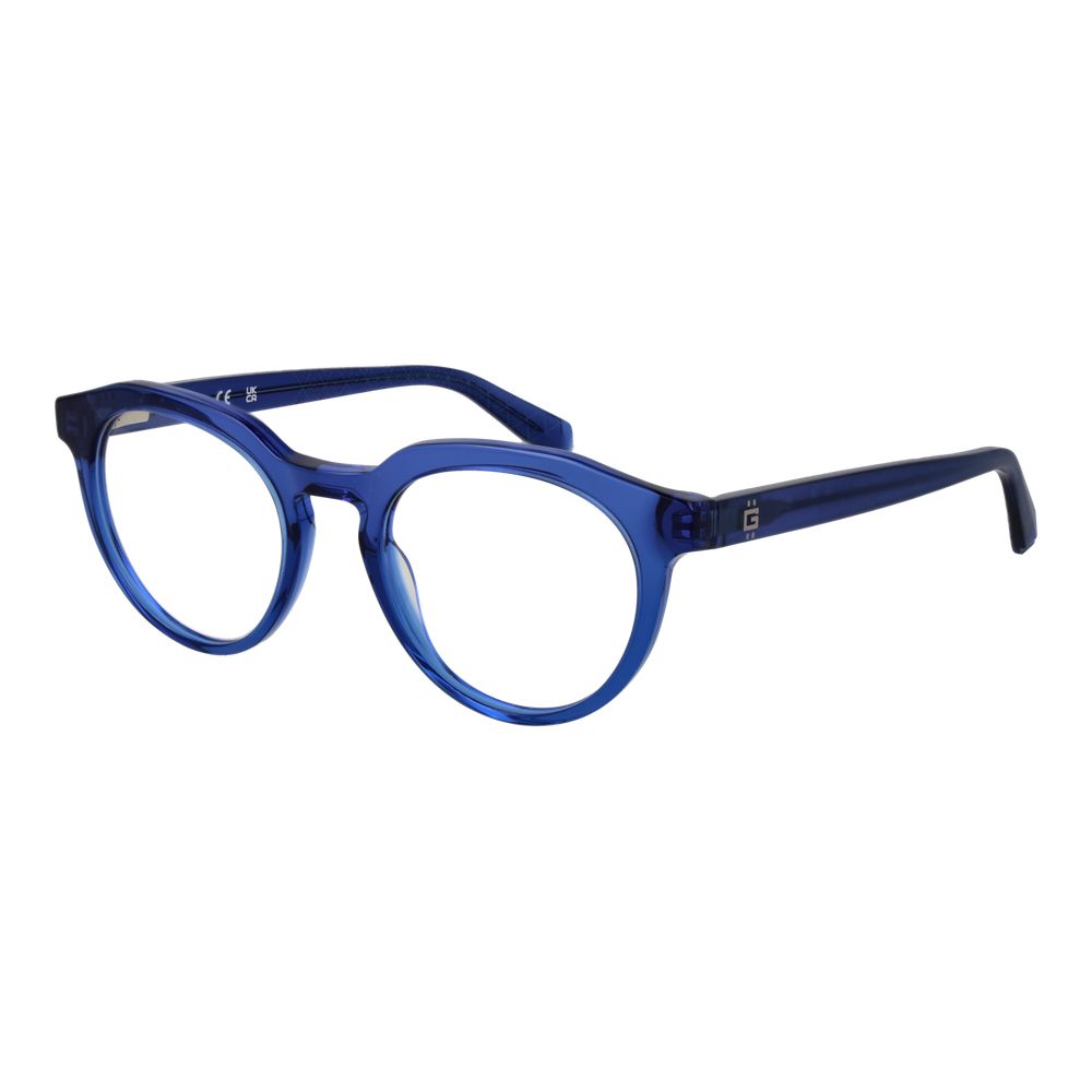 Guess Men’s Optical Glasses – Blue Round Frame