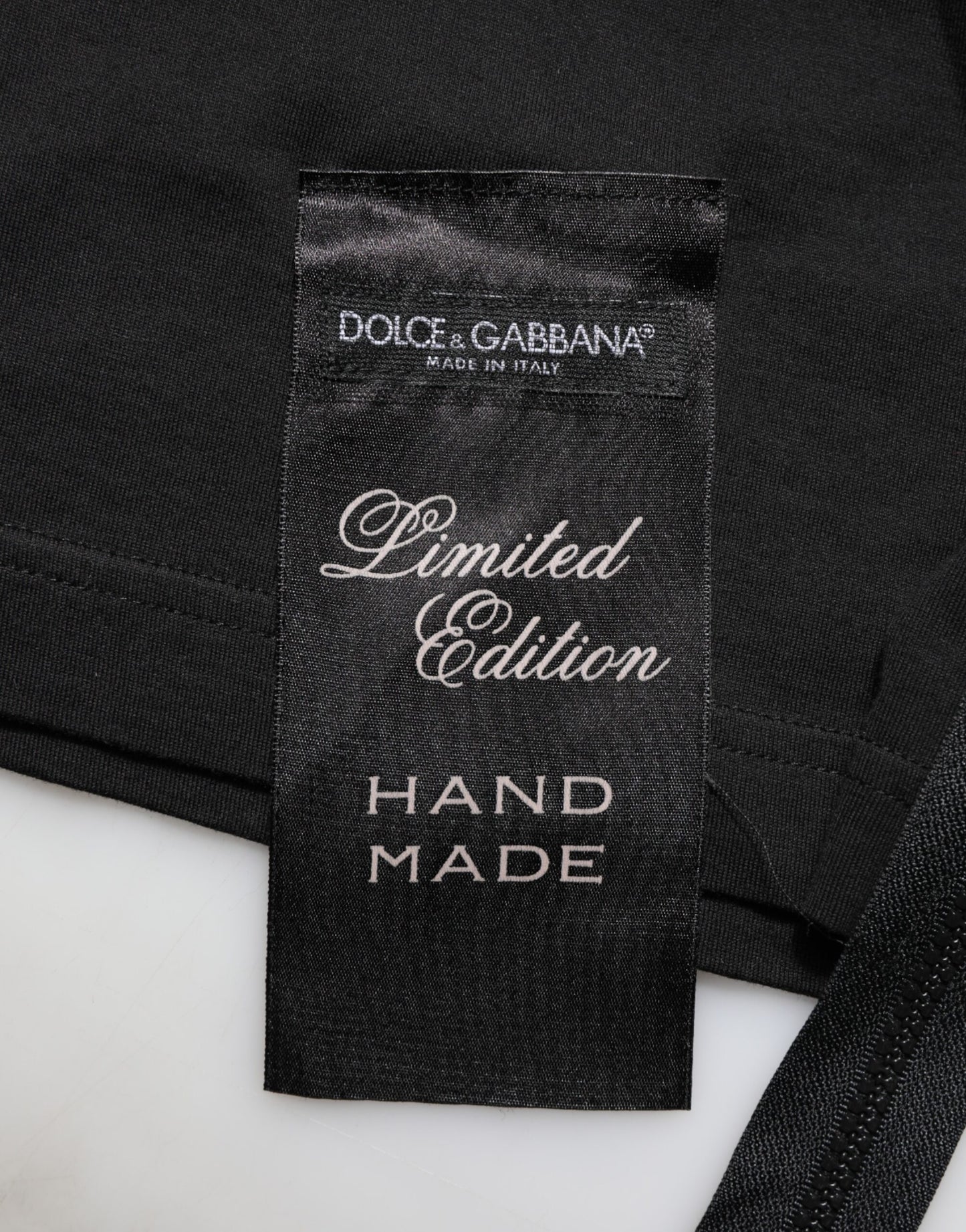 Dolce & Gabbana Black Cotton Sleeveless Tank Top with DG Logo