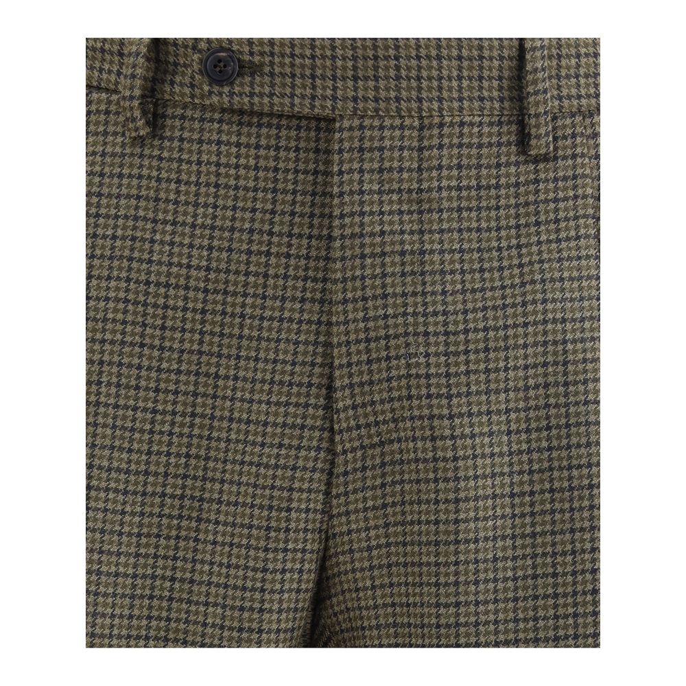 Germano Houndstooth Pattern Pants
