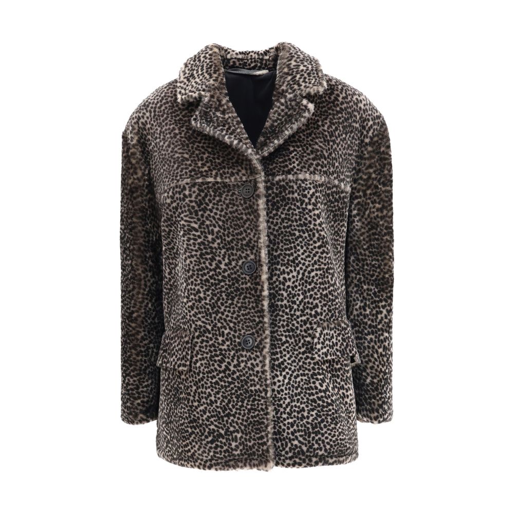 Salvatore Santoro Spotted Patterned Fur Jacket