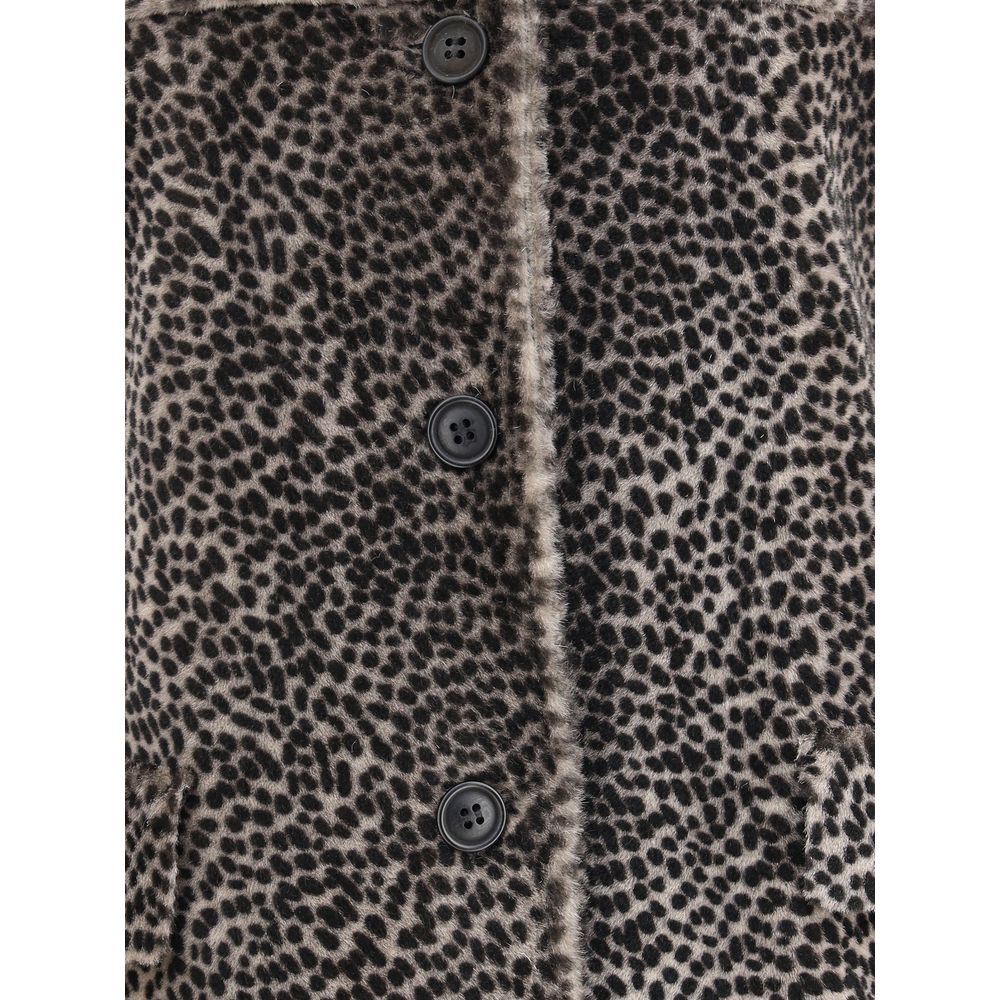 Salvatore Santoro Spotted Patterned Fur Jacket