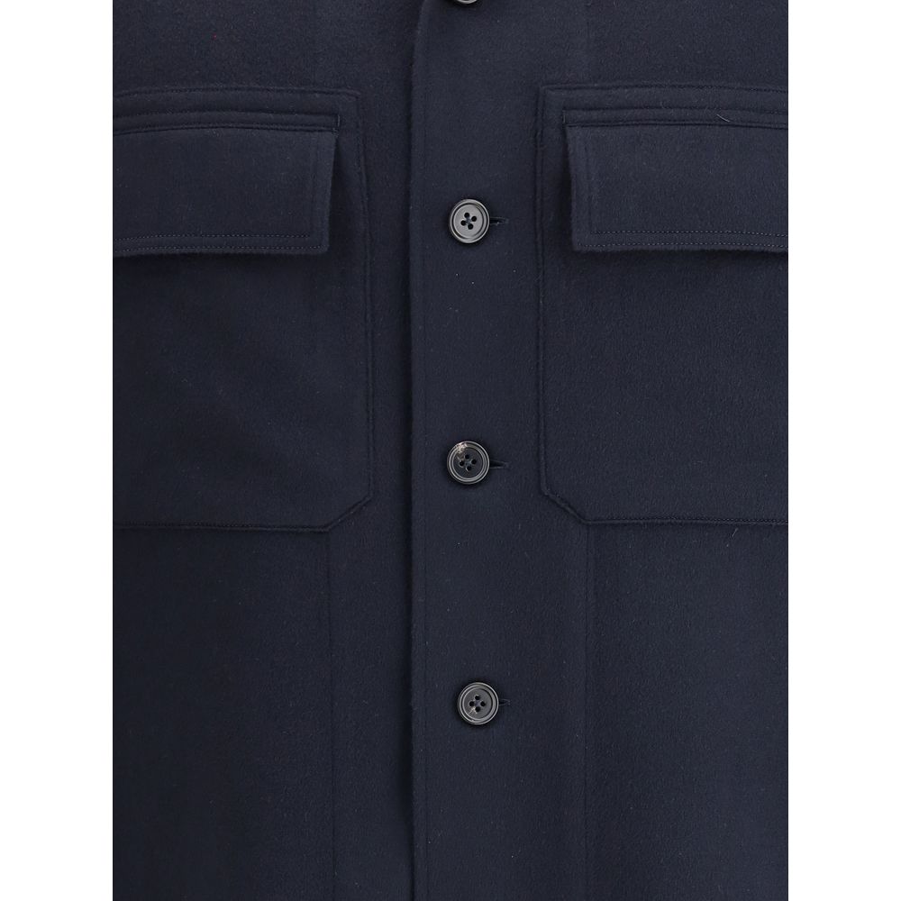 ZEGNA Ovs-Overshirt Shirt - Luxurious Cashmere Elegance