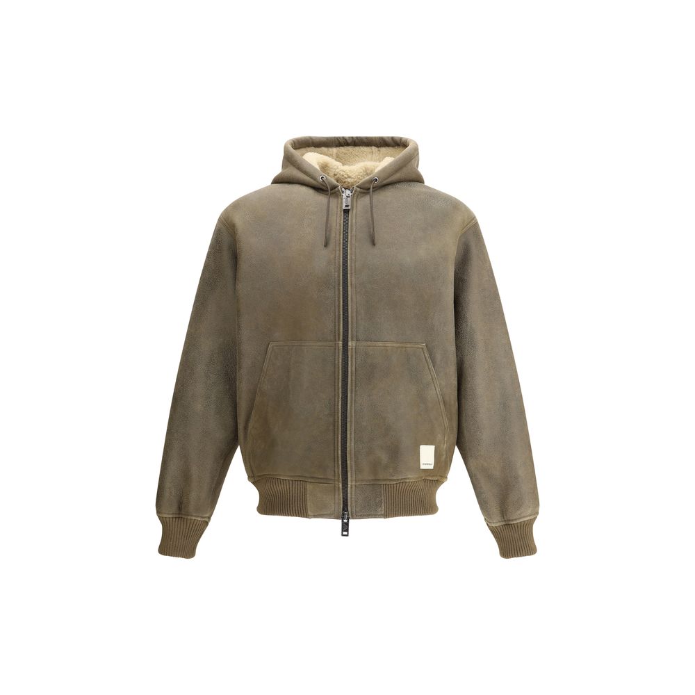 Emporio Armani Leather Bomber Jacket