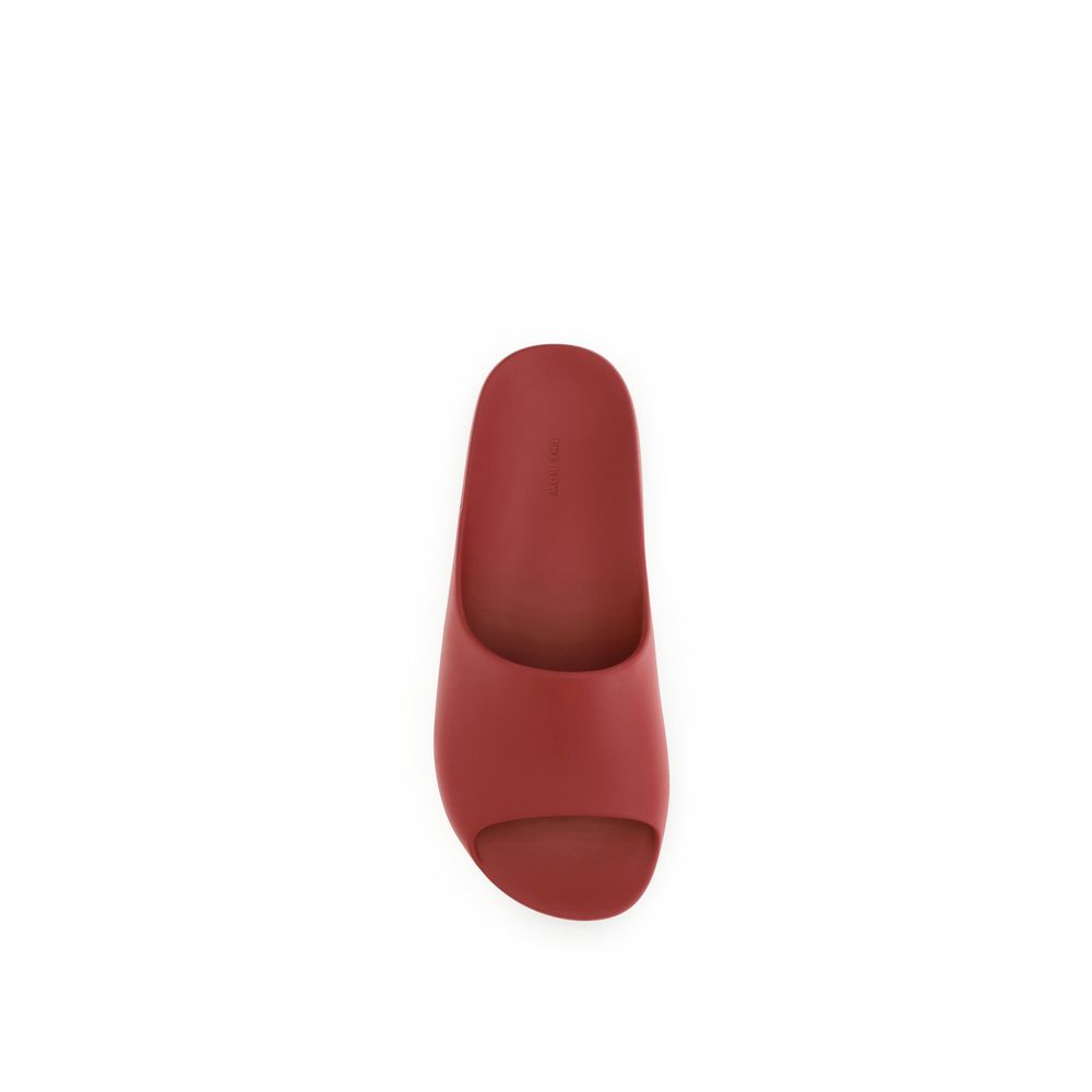 The Row Red Ama Rubber Slides – Lacquer Red Lightweight Slides