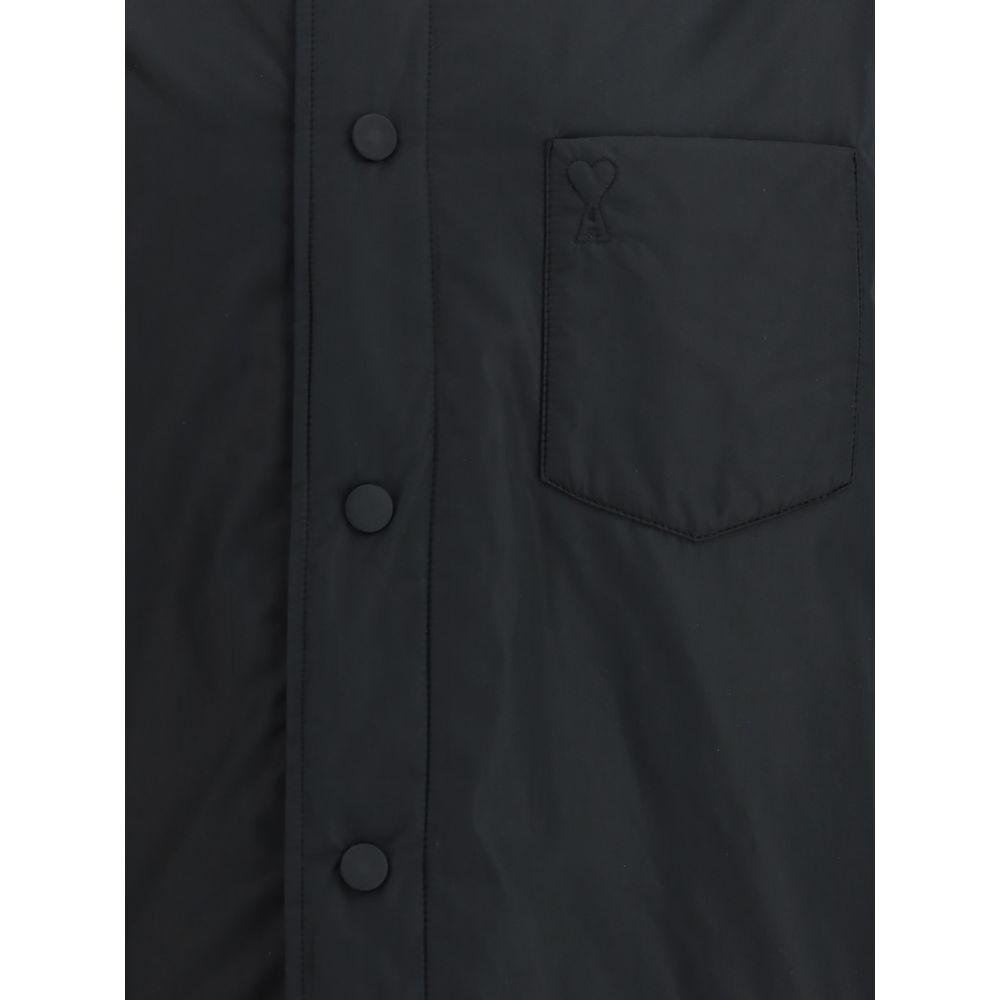 Ami Paris Ami De Coeur Padded Taffeta Jacket