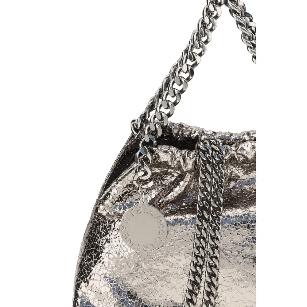 Stella McCartney Metallic Crackle-Effect Falabella Shoulder Bag